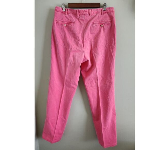 Peter Millar Men’s Pants Sz 34 Tango Pink Pima Cotton- $125 NWT - Picture 1 of 7